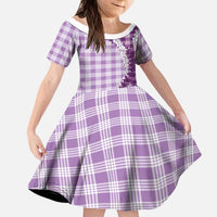 Violet Hawaii Palaka Kid Short Sleeve Dress Hawaiian Honohono Lei
