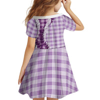 Violet Hawaii Palaka Kid Short Sleeve Dress Hawaiian Honohono Lei