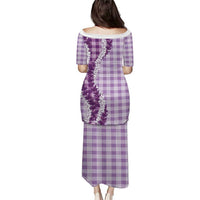 Violet Hawaii Palaka Puletasi Hawaiian Honohono Lei