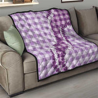 Violet Hawaii Palaka Quilt Hawaiian Honohono Lei