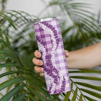 Violet Hawaii Palaka Skinny Tumbler Hawaiian Honohono Lei