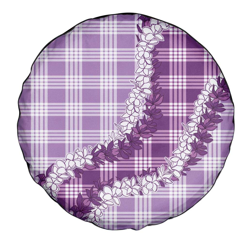 Violet Hawaii Palaka Spare Tire Cover Hawaiian Honohono Lei