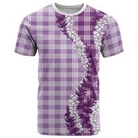 Violet Hawaii Palaka T Shirt Hawaiian Honohono Lei