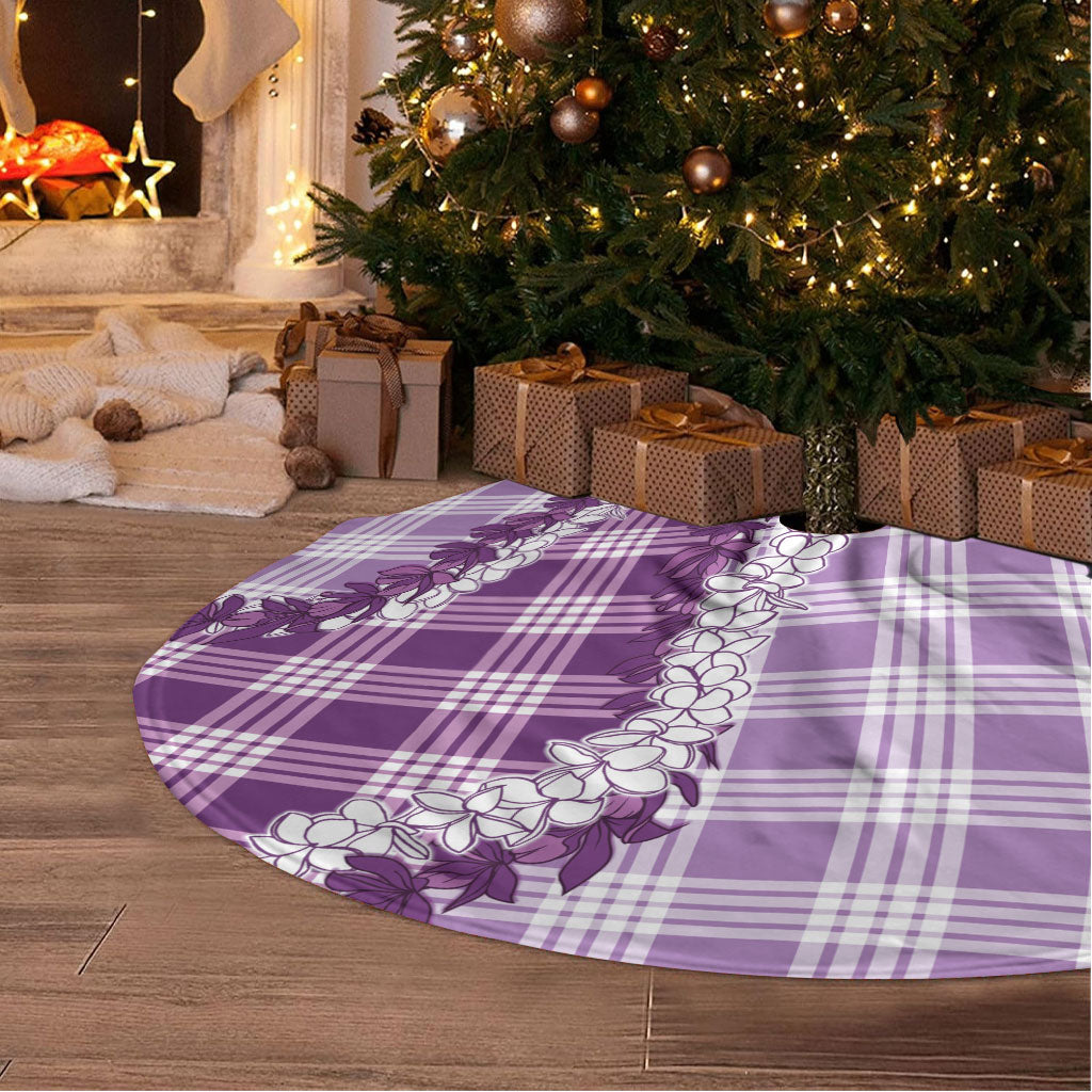 Violet Hawaii Palaka Tree Skirt Hawaiian Honohono Lei LT05 - Polynesian Pride