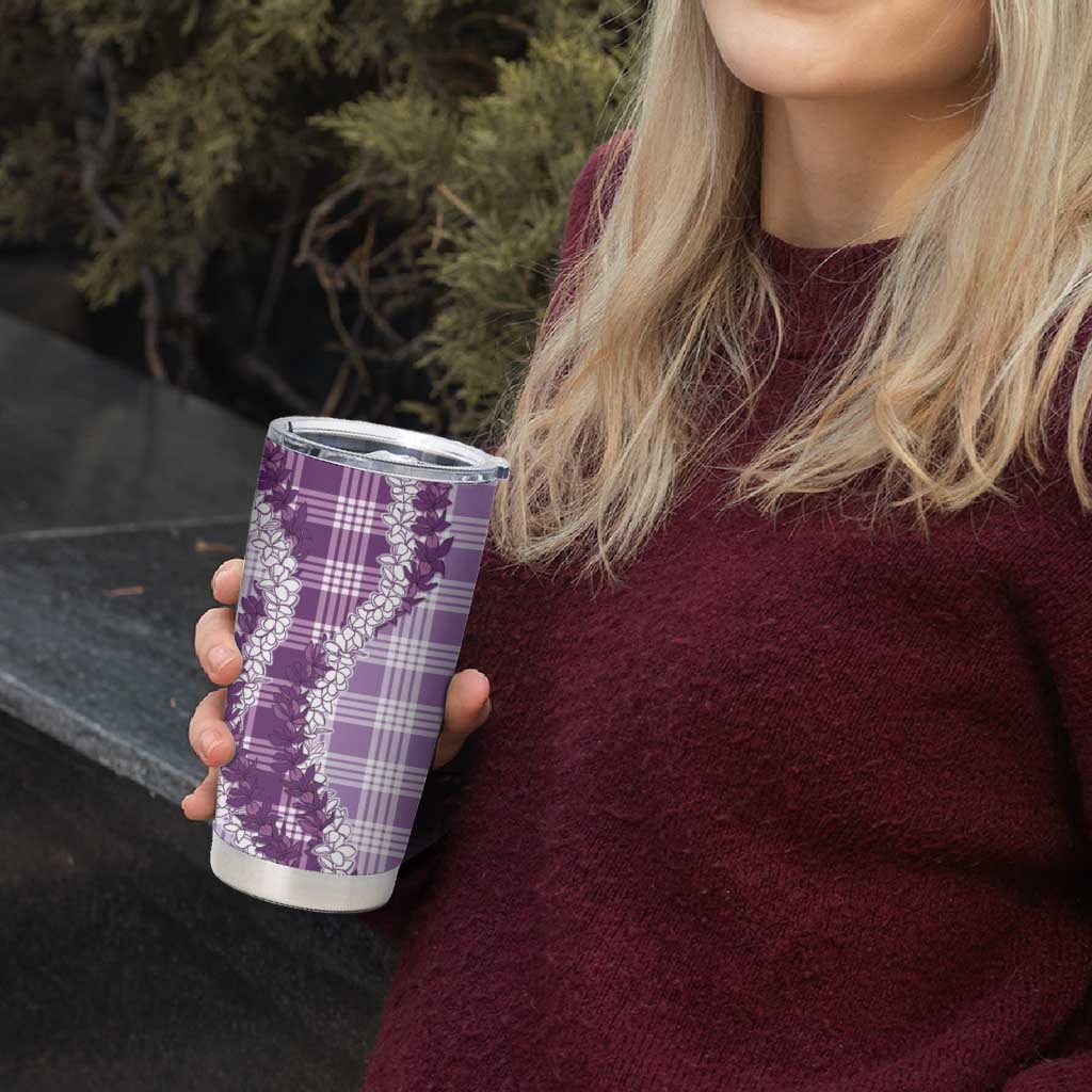Violet Hawaii Palaka Tumbler Cup Hawaiian Honohono Lei