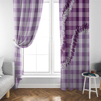 Violet Hawaii Palaka Window Curtain Hawaiian Honohono Lei