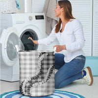 Gray Hawaii Palaka Laundry Basket Hawaiian Honohono Lei
