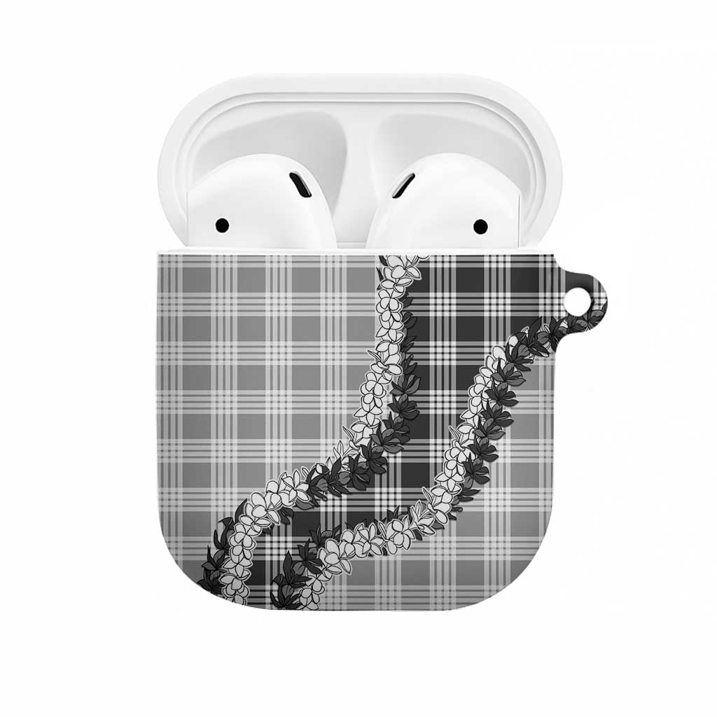 Gray Hawaii Palaka AirPods Case Hawaiian Honohono Lei