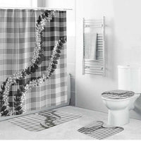 Gray Hawaii Palaka Bathroom Set Hawaiian Honohono Lei
