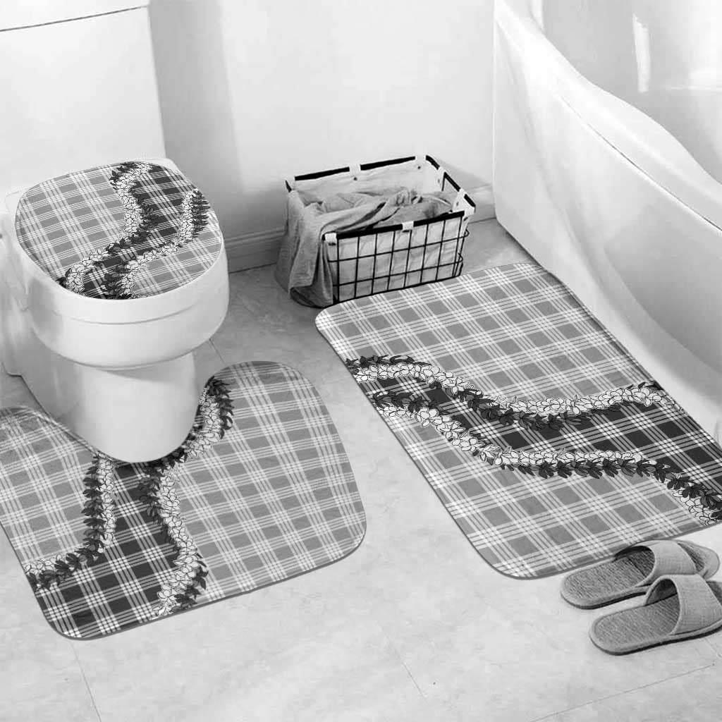 Gray Hawaii Palaka Bathroom Set Hawaiian Honohono Lei