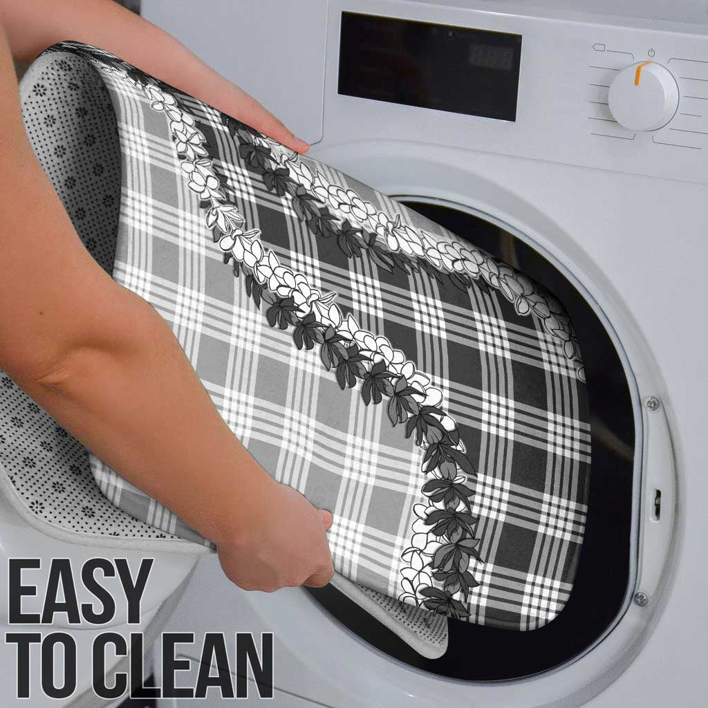 Gray Hawaii Palaka Bathroom Set Hawaiian Honohono Lei