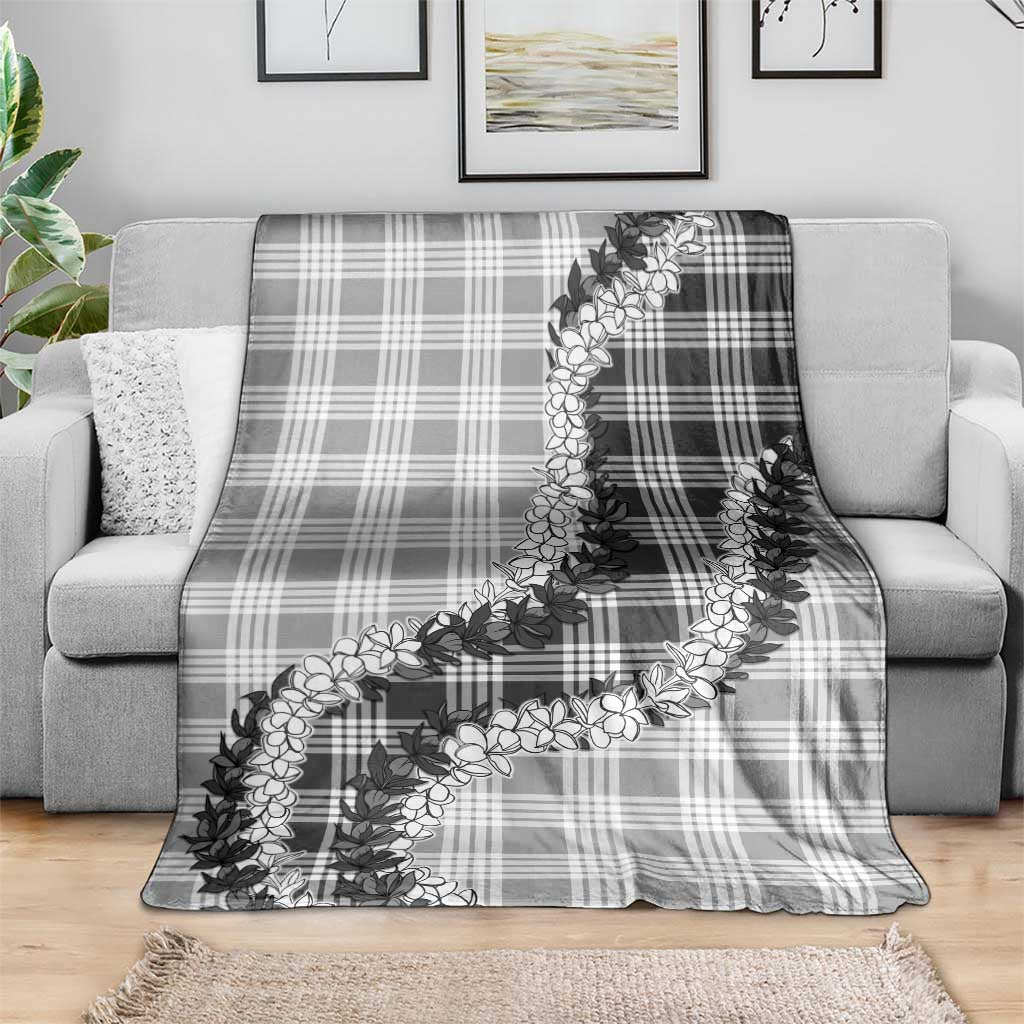 Gray Hawaii Palaka Blanket Hawaiian Honohono Lei