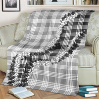 Gray Hawaii Palaka Blanket Hawaiian Honohono Lei