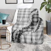 Gray Hawaii Palaka Blanket Hawaiian Honohono Lei