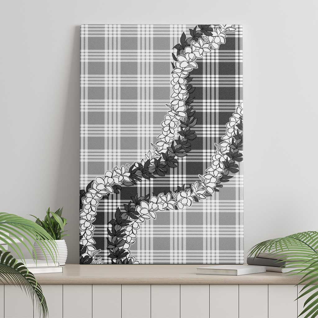 Gray Hawaii Palaka Canvas Wall Art Hawaiian Honohono Lei
