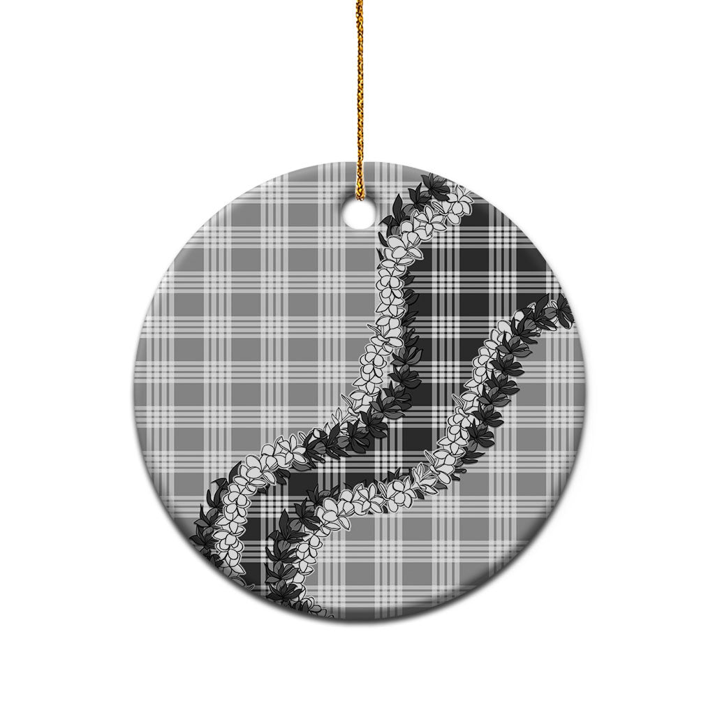 Gray Hawaii Palaka Ceramic Ornament Hawaiian Honohono Lei LT05 - Polynesian Pride