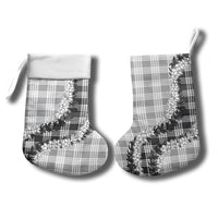 Gray Hawaii Palaka Christmas Stocking Hawaiian Honohono Lei LT05 - Polynesian Pride