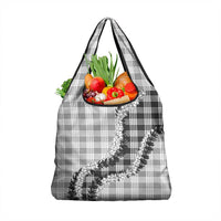 Gray Hawaii Palaka Grocery Bag Hawaiian Honohono Lei