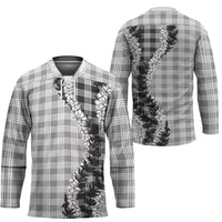 Gray Hawaii Palaka Hockey Jersey Hawaiian Honohono Lei