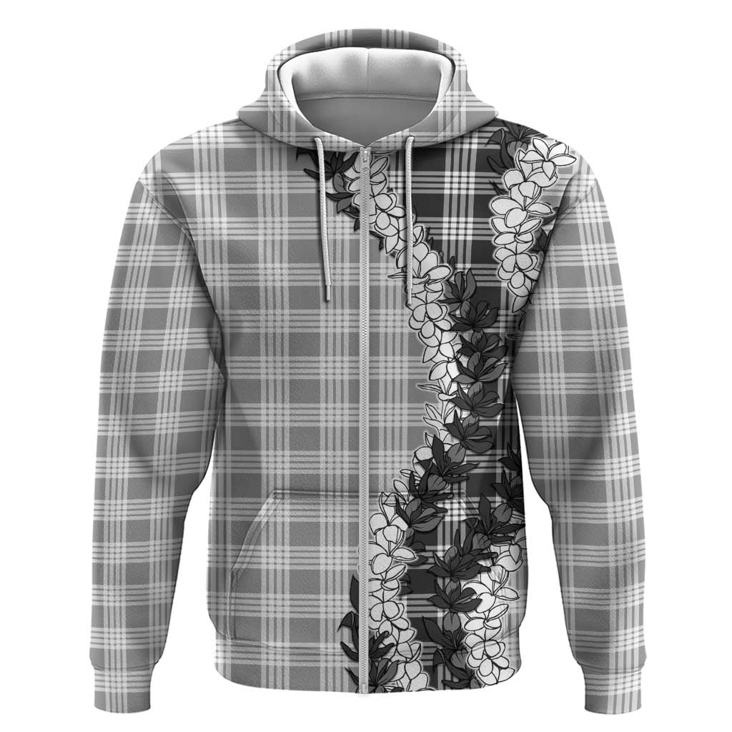 Gray Hawaii Palaka Hoodie Hawaiian Honohono Lei