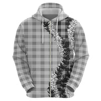 Gray Hawaii Palaka Hoodie Hawaiian Honohono Lei