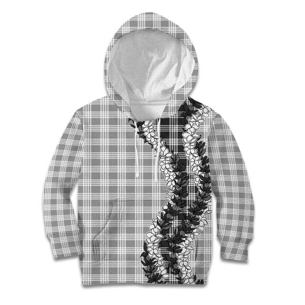 Gray Hawaii Palaka Kid Hoodie Hawaiian Honohono Lei