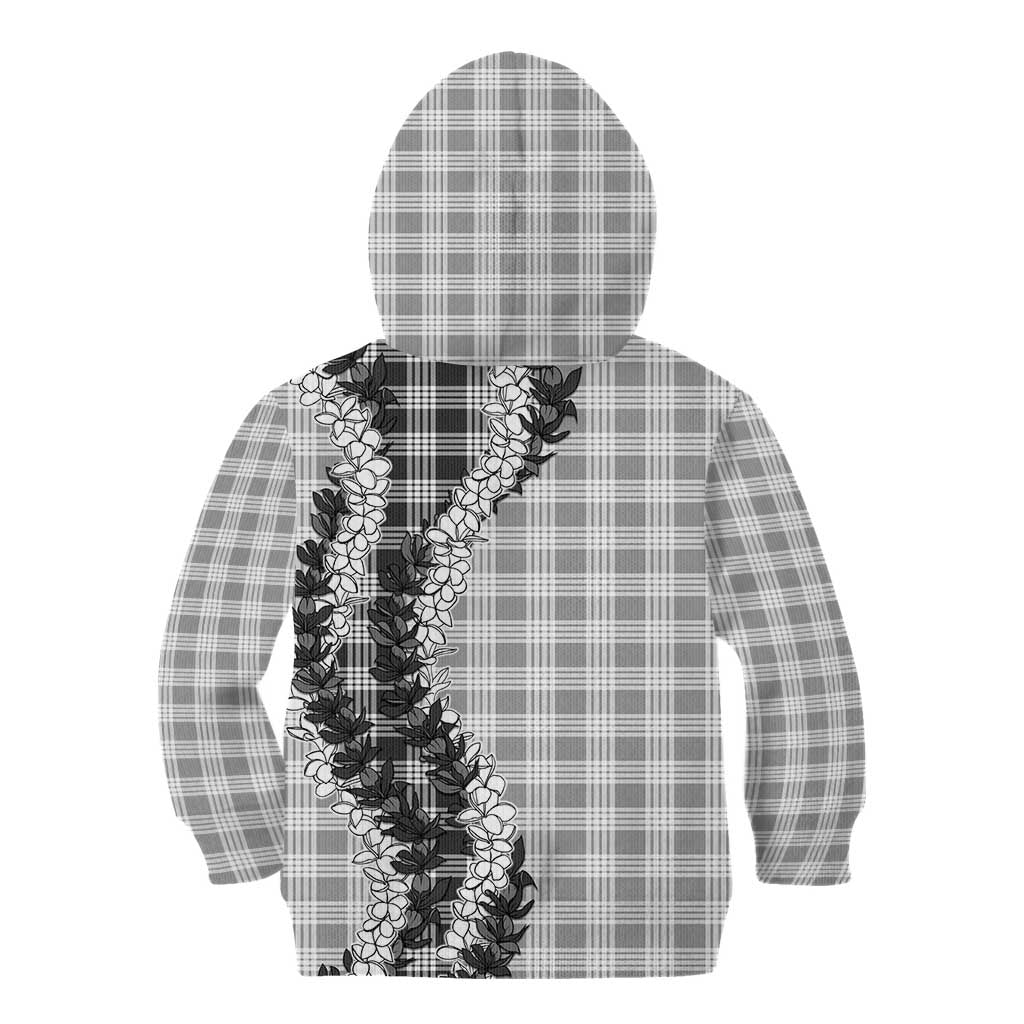 Gray Hawaii Palaka Kid Hoodie Hawaiian Honohono Lei