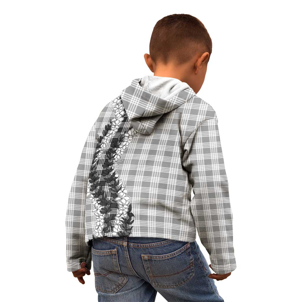 Gray Hawaii Palaka Kid Hoodie Hawaiian Honohono Lei