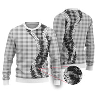 Gray Hawaii Palaka Ugly Christmas Sweater Hawaiian Honohono Lei LT05 Gray - Polynesian Pride