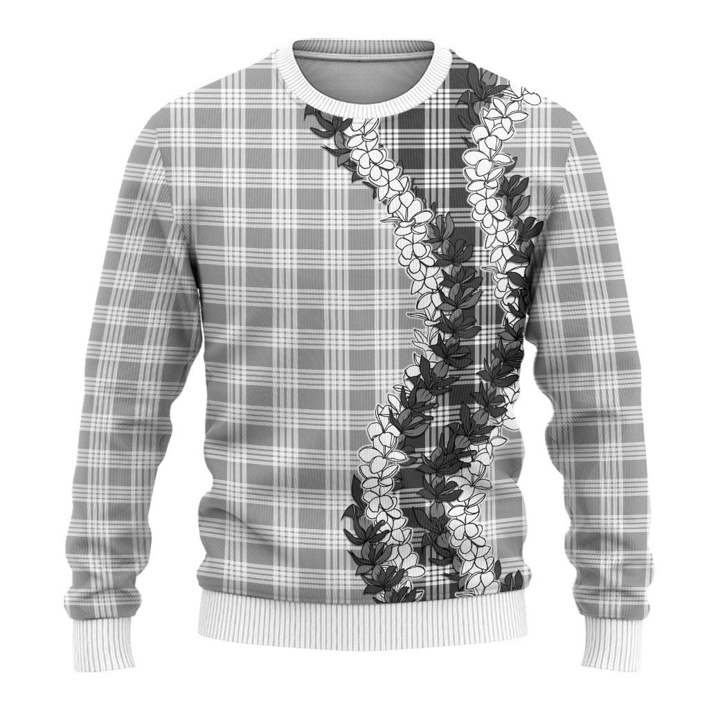 Gray Hawaii Palaka Ugly Christmas Sweater Hawaiian Honohono Lei LT05 - Polynesian Pride
