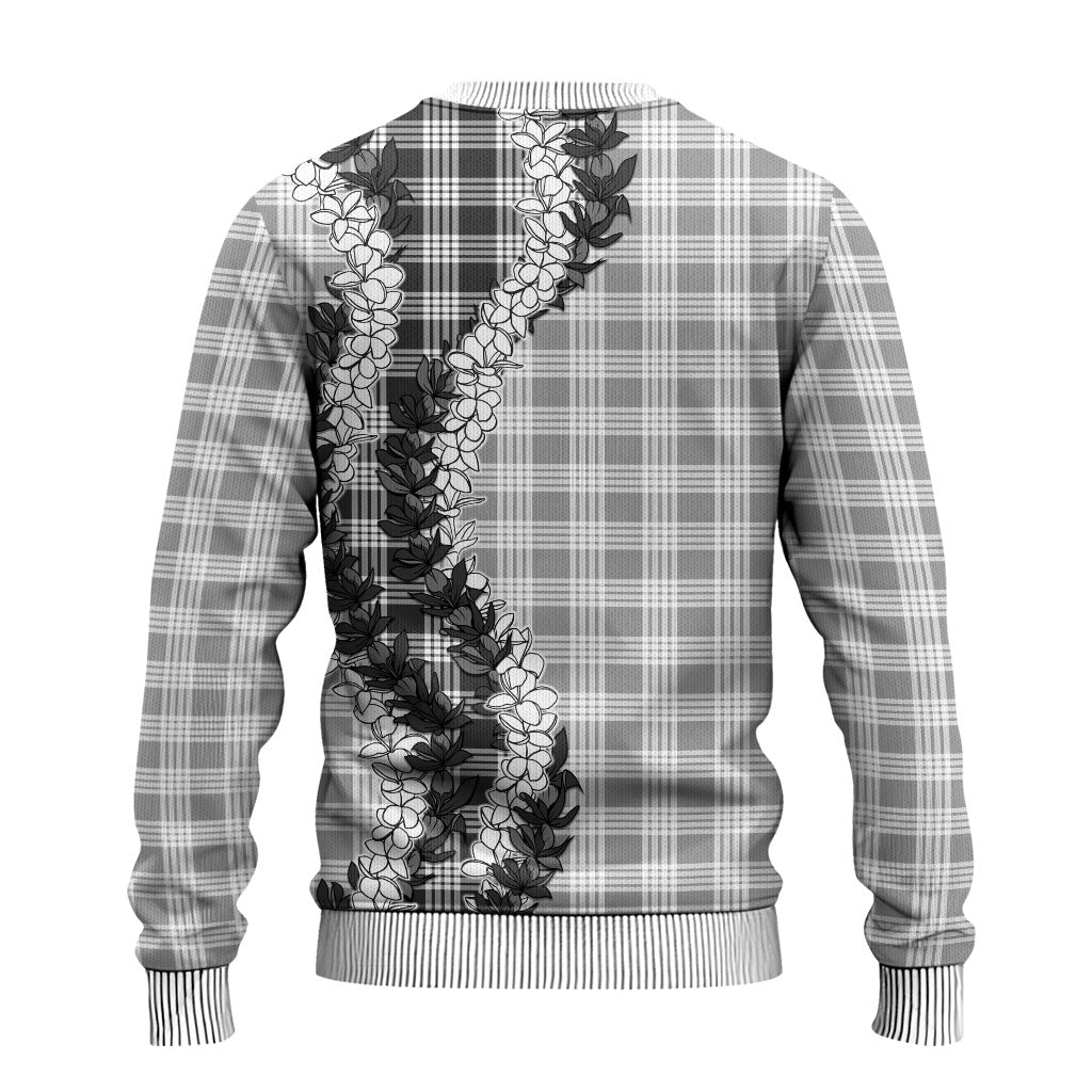 Gray Hawaii Palaka Ugly Christmas Sweater Hawaiian Honohono Lei LT05 - Polynesian Pride