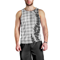 Gray Hawaii Palaka Men Tank Top Hawaiian Honohono Lei