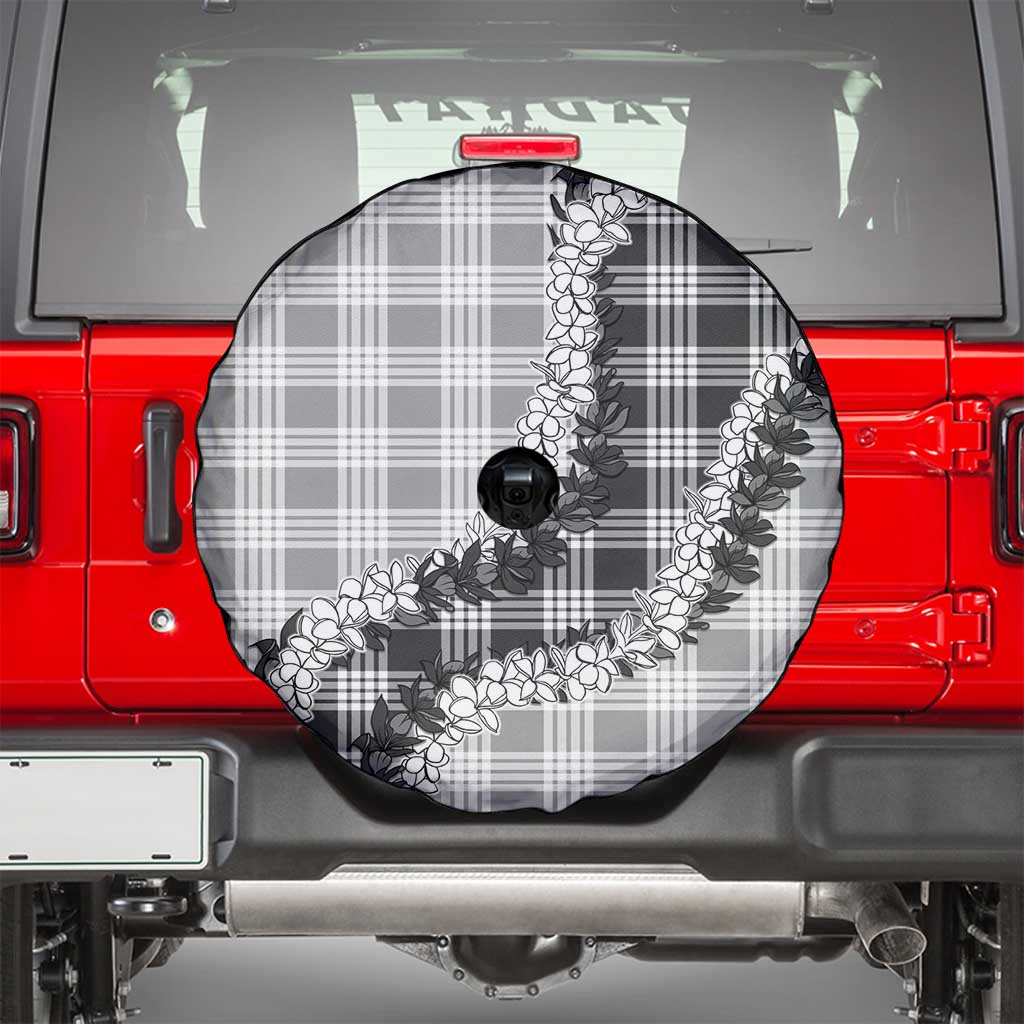 Gray Hawaii Palaka Spare Tire Cover Hawaiian Honohono Lei