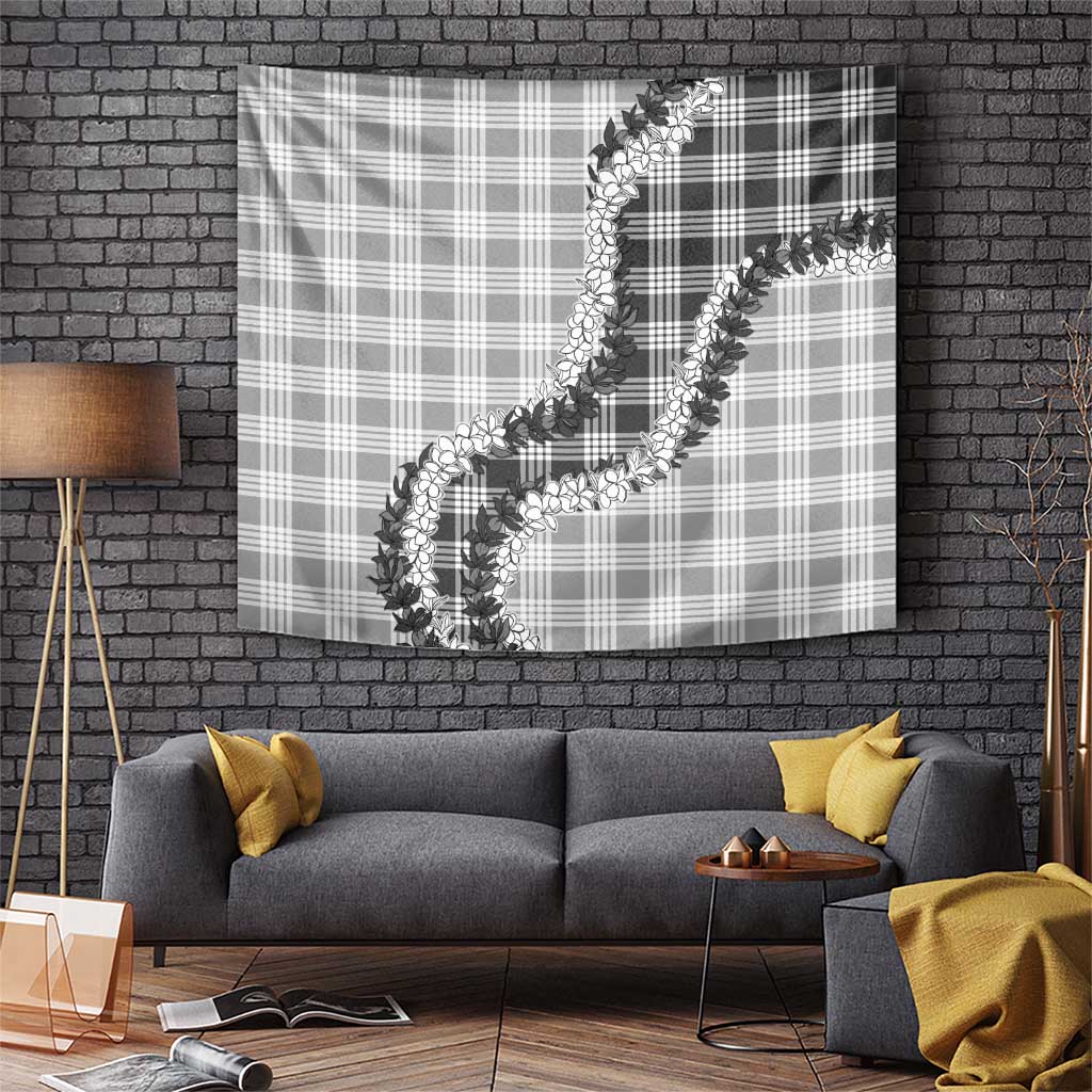 Gray Hawaii Palaka Tapestry Hawaiian Honohono Lei