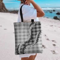 Gray Hawaii Palaka Tote Bag Hawaiian Honohono Lei