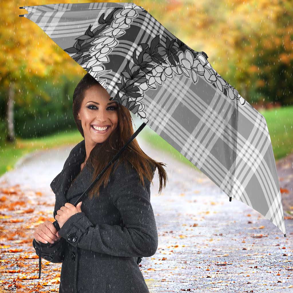 Gray Hawaii Palaka Umbrella Hawaiian Honohono Lei