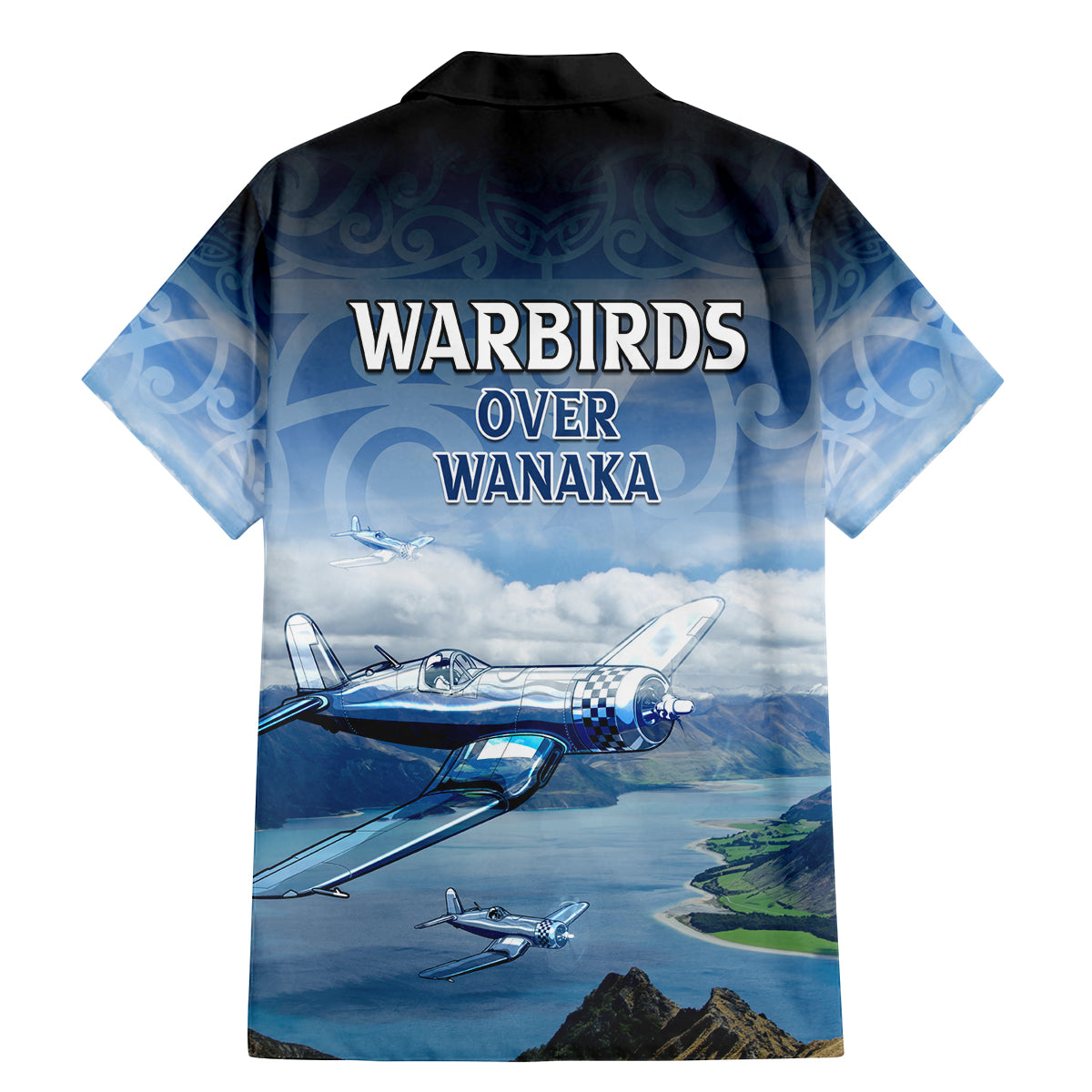 New Zealand Wanaka Air Show Family Matching Mermaid Dress and Hawaiian Shirt With Maori Pattern LT05 - Polynesian Pride