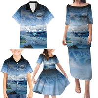 New Zealand Wanaka Air Show Family Matching Puletasi and Hawaiian Shirt With Maori Pattern LT05 - Polynesian Pride