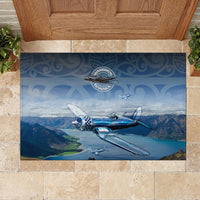 New Zealand Wanaka Air Show Rubber Doormat With Maori Pattern