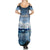 New Zealand Wanaka Air Show Summer Maxi Dress With Maori Pattern