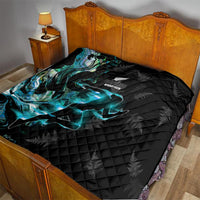 New Zealand Marathon Quilt Silver Fern Paua Shell Simple Style