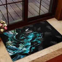 New Zealand Marathon Rubber Doormat Silver Fern Paua Shell Simple Style