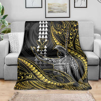 Hawaii King Kamehameha The Great Blanket Gold Tribal Tattoo