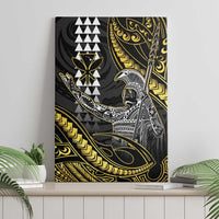 Hawaii King Kamehameha The Great Canvas Wall Art Gold Tribal Tattoo