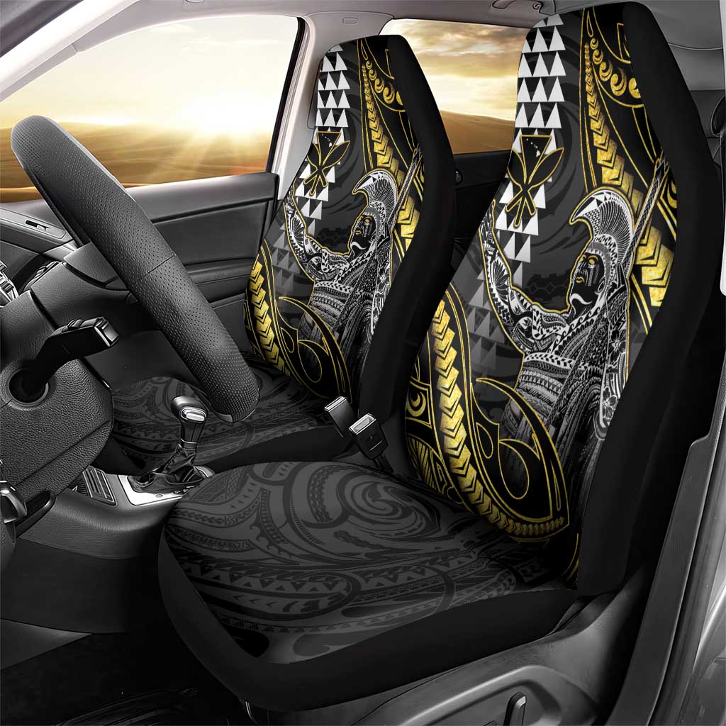 Hawaii King Kamehameha The Great Car Seat Cover Gold Tribal Tattoo