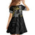 Hawaii King Kamehameha The Great Family Matching Mermaid Dress and Hawaiian Shirt Gold Tribal Tattoo