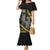 Hawaii King Kamehameha The Great Family Matching Mermaid Dress and Hawaiian Shirt Gold Tribal Tattoo