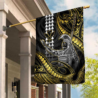 Hawaii King Kamehameha The Great Garden Flag Gold Tribal Tattoo