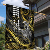 Hawaii King Kamehameha The Great Garden Flag Gold Tribal Tattoo