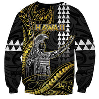 Hawaii King Kamehameha The Great Sweatshirt Gold Tribal Tattoo